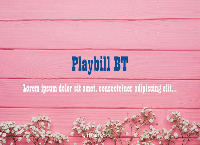 Playbill BT example